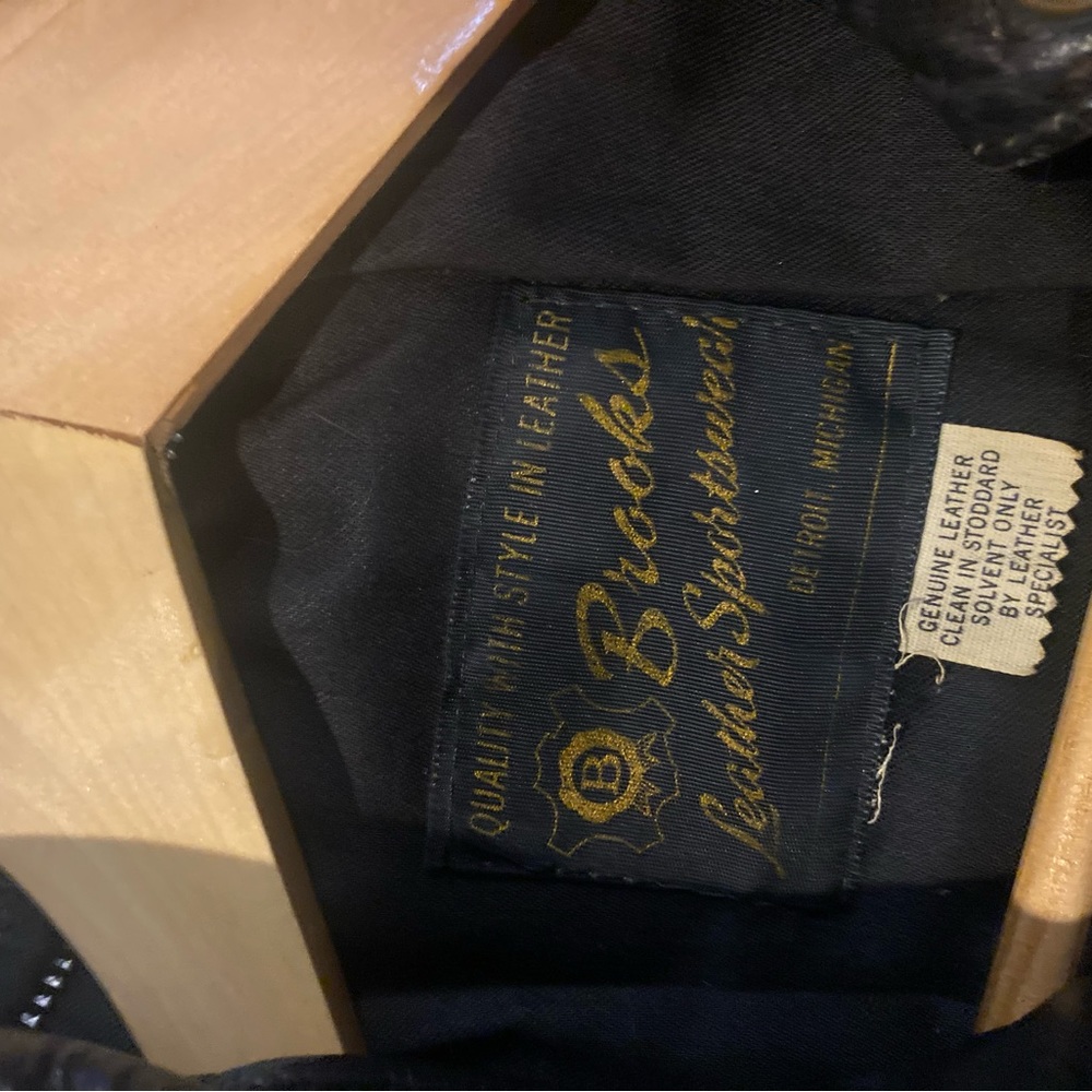 Brooks leather jacket
